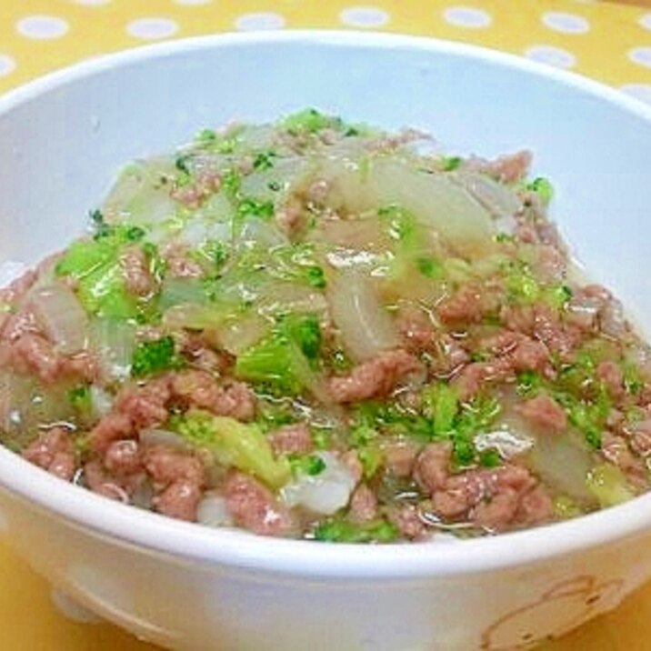 離乳食 牛ミンチ 玉ねぎのあんかけ丼 レシピ 作り方 By 不二子ちゃん2号 楽天レシピ 離乳食 牛ミンチ 玉ねぎのあんかけ丼 レシピ 作り方 By 不二子ちゃん2号 楽天レシピ